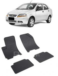 ChEVrolet Aveo T200, Sedan, fabricat din 2002 - 2005, set covorase auto dedicate, din cauciuc 100% Premium accesorii pentru autoturismul tau - masina v157424