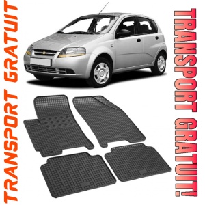 ChEVrolet Kalos T200, Hatchback, fabricat din 2002 - 2006, set covorase auto dedicate, din cauciuc 100% Premium