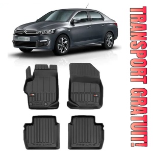 Citroen C-Elysee, Sedan, Din 02.2013 - Prezent , Set Covorase Auto Tip Tavita Premium 3D, din cauciuc