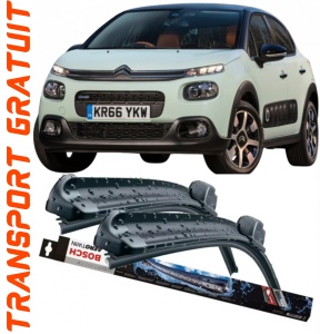Citroen C3 III Set 2 stergatoare parbriz Bosch Bosch Aerotwin 65 cm /40 cm compatibile cu Citroen C3 III (Sx) din 2016 (65 cm / 40 cm) accesorii pentru autoturismul tau - masina v122214