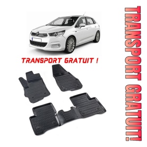 Citroen C4 Picasso II 2013-2020 Set 4 covorase auto din cauciuc tip tavita premium line 3D - Transport Gratuit!
