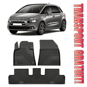 Citroen C4 Spacetourer Din 2018 - 11.2020, Van , Set Covorase Auto Tip Tavita Premium 3D, din cauciuc