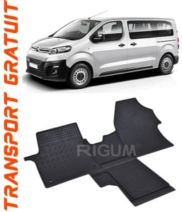 Citroen Jumpy III, Van, fabricat din 01.2016 - Prezent, 2 Locuri, set covorase auto dedicate, din cauciuc 100% Premium accesorii pentru autoturismul tau - masina v155027