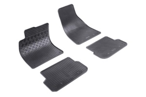 Covorase Audi A6 C6, Sedan, din 03.2006 - 2011 si set 4 stickere protectie praguri Audi accesorii pentru autoturismul tau - masina v3606