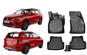 Covorase auto Seat Ateca 2016-2024 Set presuri auto tip tavita - Img 2