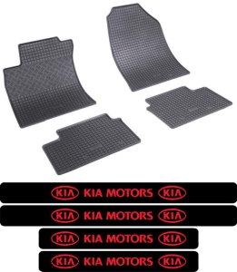 Covorase Kia XCeed, SUV, din 09.2019 - prezent si set 4 stickere protectie praguri Kia accesorii pentru autoturismul tau - masina v3527