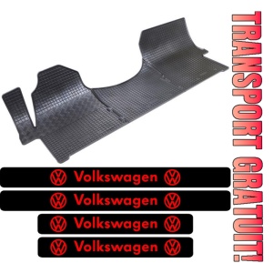 Covorase Volkswagen Crafter, Van, din 2006 - 2017, 3 locuri si set 4 stickere protectie praguri Volkswagen
