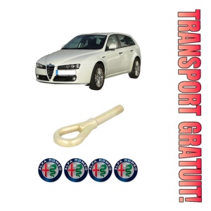 Cui carlig remorcare, tractare auto ALFA ROMEO 159 Sportwagon (939_) din 2005-2012, Otel, Cri-Flo, 4 Stickere cu ALFA ROMEO