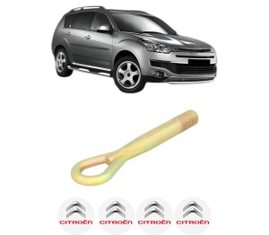 Cui carlig remorcare, tractare auto CITROEN C-CROSSER (VU_, VV_) din 2007-2012, Otel, Cri-Flo, 4 Stickere cu CITROEN - Img 2