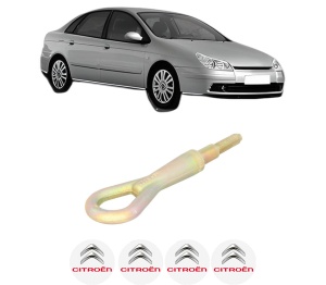 Cui carlig remorcare, tractare auto CITROEN C5 II (RC_) din 2004-2008, Otel, Cri-Flo, 4 Stickere cu CITROEN - Img 2