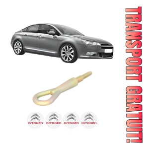 Cui carlig remorcare, tractare auto CITROEN C5 III (RD_) din 2008-2017, Otel, Cri-Flo, 4 Stickere cu CITROEN