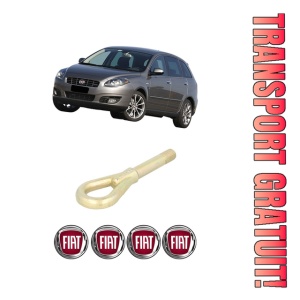 Cui carlig remorcare, tractare auto FIAT CROMA (194_) din 2005-2011, Otel, Cri-Flo, 4 Stickere cu FIAT