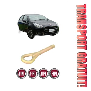 Cui carlig remorcare, tractare auto FIAT PUNTO EVO (199_) din 2010, Otel, Cri-Flo, 4 Stickere cu FIAT