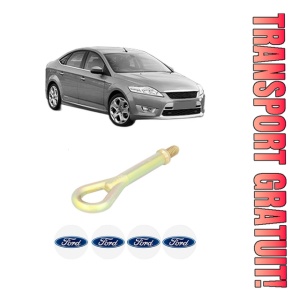 Cui carlig remorcare, tractare auto FORD MONDEO IV Saloon (BA7) din 2007-2015, Otel, Cri-Flo, 4 Stickere cu FORD