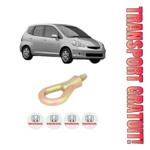 Cui carlig remorcare, tractare auto HONDA JAZZ II (GD_, GE3, GE2) din 2002-2008, Otel, Cri-Flo, 4 Stickere cu HONDA