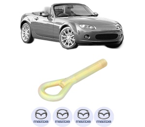 Cui carlig remorcare, tractare auto MAZDA MX-5 III (NC) din 2005-2014, Otel, Cri-Flo, 4 Stickere cu MAZDA - Img 2