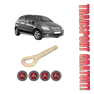 Cui carlig remorcare, tractare auto MERCEDES-BENZ B-CLASS Sports Tourer (W245) din 2005-2011, Otel, Cri-Flo, 4 Stickere cu MERCEDES-BENZ