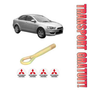 Cui carlig remorcare, tractare auto MITSUBISHI LANCER VIII (CY_A, CZ_A) din 2008-2015, Otel, Cri-Flo, 4 Stickere cu MITSUBISHI