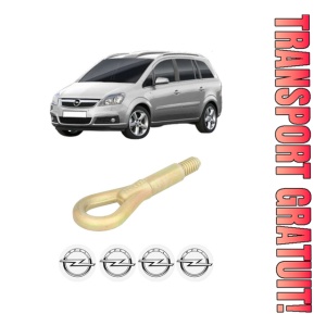 Cui carlig remorcare, tractare auto OPEL ZAFIRA / ZAFIRA FAMILY B (A05) din 2005-2015, Otel, Cri-Flo, 4 Stickere cu OPEL