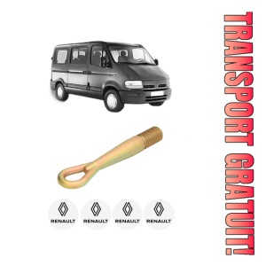 Cui carlig remorcare, tractare auto RENAULT MASTER II Bus (JD) din 1997-2010, Otel, Cri-Flo, 4 Stickere cu RENAULT