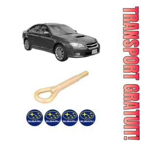 Cui carlig remorcare, tractare auto SUBARU LEGACY IV (BL) din 2003-2009, Otel, Cri-Flo, 4 Stickere cu SUBARU