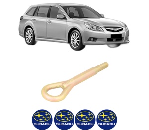 Cui carlig remorcare, tractare auto SUBARU LEGACY V Estate (BR) din 2009-2014, Otel, Cri-Flo, 4 Stickere cu SUBARU - Img 2
