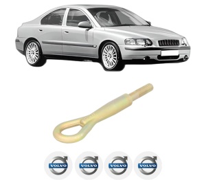 Cui carlig remorcare, tractare auto VOLVO S60 I (384) din 2000-2010, Otel, Cri-Flo, 4 Stickere cu VOLVO - Img 2
