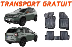 Dacia Duster 4X4 2017- Set 4 covorase auto din cauciuc tip tavita premium line 3D - Transport Gratuit! accesorii pentru autoturismul tau - masina v49318