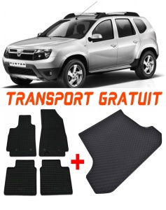 Dacia Duster Set Covorase + tavita portbagaj auto Dacia Duster I fabricatie 2010 - 12.2017, caroserie suv, 4x4 accesorii pentru autoturismul tau - masina v1248