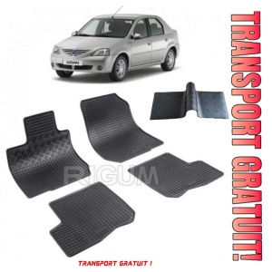 Dacia Logan fabricat din 2004 - 2013, Set 5 Covorase ( covoras intermediar intre scaunele fabricat din spate) - Transport Gratuit