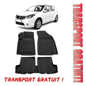 Dacia Sandero I (2007-2012) Set covorase auto cauciuc G.Modern Line 3D transport gratuit
