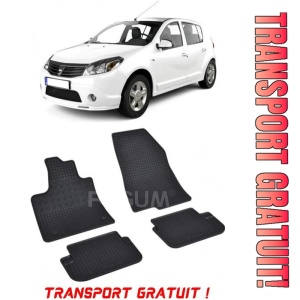 Dacia Sandero III fabricat din 01.2021 - Prezent, Hatchback, set covorase auto dedicate, din cauciuc 100% Premium - Transport Gratuit