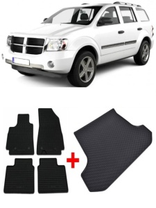 Dodge Durango Set Covorase + tavita portbagaj auto Dodge Durango 3 WK2 Facelift 1, caroserie suv, fabricatie 2014 - 2020, 7 locuri, randul 3 culcat - Img 2