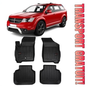 Dodge Journey, Suv, Din 06.2008 - Prezent , Set Covorase Auto Tip Tavita Premium 3D, din cauciuc