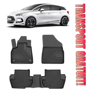 Ds 5 Din 01.2012 - 12.2018, Hatchback , Set Covorase Auto Tip Tavita Premium 3D, din cauciuc