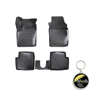 Fiat 500 2007- Set 4 covorase auto din cauciuc tip tavita premium line 3D accesorii pentru autoturismul tau - masina v242409