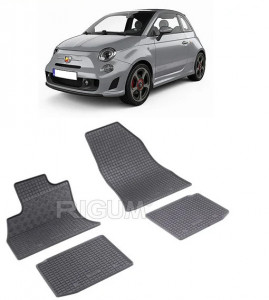 Fiat 500L, Hatchback, fabricat din 2012 - Prezent, set covorase auto dedicate, din cauciuc 100% Premium accesorii pentru autoturismul tau - masina v161278