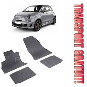 Fiat 500L, Hatchback, fabricat din 2012 - Prezent, set covorase auto dedicate, din cauciuc 100% Premium