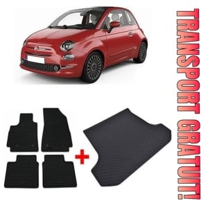 Fiat 500X Suv din 01.2015 - Prezent *2, Set Covorase + tavita portbagaj auto