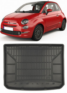 Fiat 500X Suv din 01.2015 - Prezent, Tavita Pentru Portbagaj Lux Premium Dedicata, Portbagaj Superior (Roata Rezerva Normala) *1 accesorii pentru autoturismul tau - masina v190275