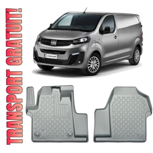 Fiat E-Scudo Din 12.2021 - Prezent, Van , Set Covorase Auto Tip Tavita Premium 3D, din cauciuc