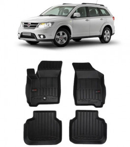 Fiat Freemont, Suv, Din 08.2011 - 2016 , Set Covorase Auto Tip Tavita Premium 3D, din cauciuc accesorii pentru autoturismul tau - masina v173651