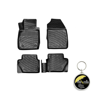 Ford Fiesta VI 2008-2019 Set 4 covorase auto din cauciuc tip tavita premium line 3D accesorii pentru autoturismul tau - masina v242650