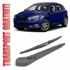 Ford Focus III Brat stergator pentru luneta spate cu lamela 350 mm, compatibil cu Ford Focus III Hatchback fabricat intre 2010-2020, calitate extra