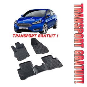 Ford Focus III Facelift 2014-2018 Set 4 covorase auto din cauciuc tip tavita premium line 3D - Transport Gratuit!