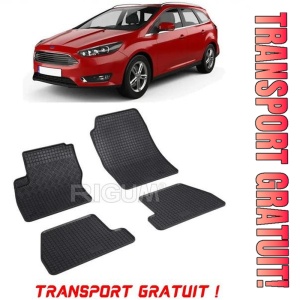 Ford Focus III, Sedan, fabricat din 03.2011 - 08.2018, set covorase auto dedicate, din cauciuc 100% Premium - Transport Gratuit