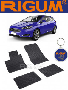 Ford Focus IV MhEV, Hatchback, fabricat din 07.2020 - Prezent, set covorase auto dedicate, din cauciuc 100% Premium accesorii pentru autoturismul tau - masina v156350