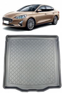 Ford Focus IV Sedan din 09.2018 - Prezent, Tavita Pentru Portbagaj Lux Premium Dedicata, Roata Rezerva Ingusta / Kit Reparatie *1 accesorii pentru autoturismul tau - masina v190788
