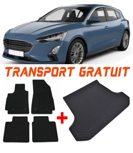 Ford Focus Set Covorase + tavita portbagaj auto Ford Focus IV fabricatie 09.2018 - prezent, caroserie hatchback, roata de rezerva normala accesorii pentru autoturismul tau - masina v300