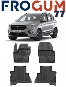Ford Kuga II Din 02.2013 - 03.2020, Suv , Set Covorase Auto Tip Tavita Premium 3D, din cauciuc accesorii pentru autoturismul tau - masina v168030